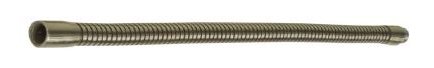 Flex 230mm x 7,9mm 2 x male M8x1 (5mm lengte schroefdraad) messing RAL9005 zwart mat
